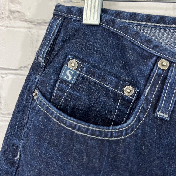 👖VINTAGE |•SILVER JEANS•| Dark Wash Flare Leg Jeans 30X28 Short - Picture 7 of 16